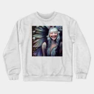 White Flower Faerie Crewneck Sweatshirt